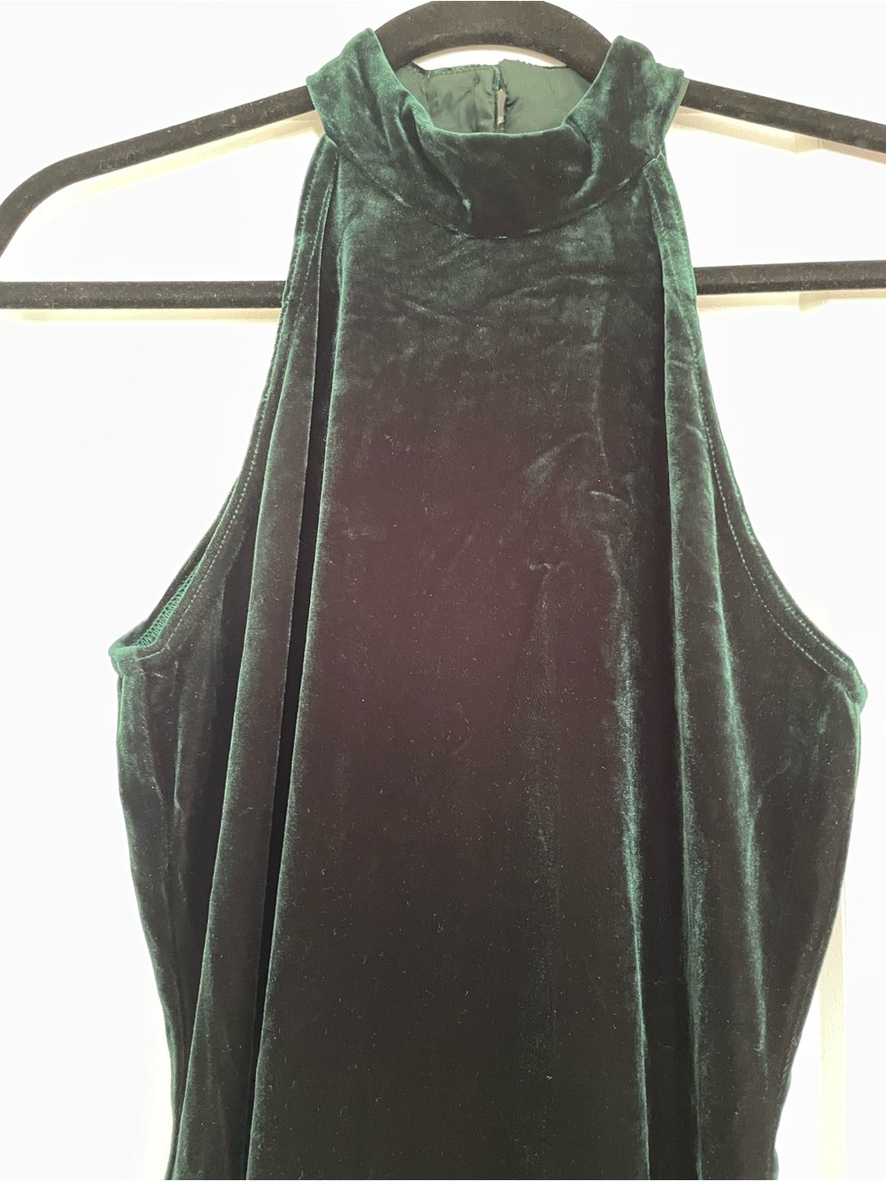 Sleeveless Velvet Maxi Dress in Dark Green - Picture 6 of 6